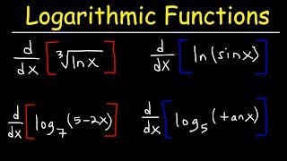 Derivative of Logarithmic Functions [upl. by Alimac]