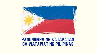 Panunumpa ng Katapatan sa Watawat ng Pilipinas  Voice Over [upl. by Uriia]