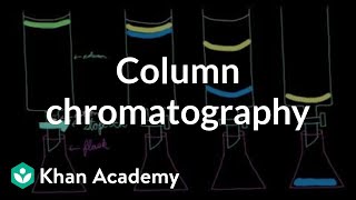 Column chromatography  Chemical processes  MCAT  Khan Academy [upl. by Esorbma234]