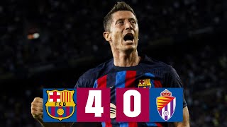 BARÇA 40 VALLADOLID  LALIGA 202223 MD3 [upl. by Irfan538]