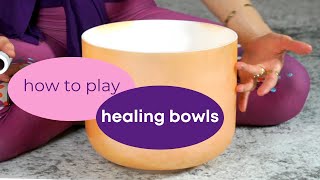 crystal singing bowl TUTORIAL tips amp tricks [upl. by Mair]