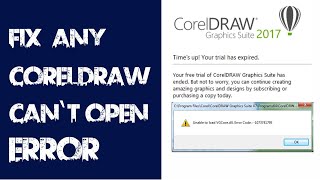 How to Fix Any CorelDRAW or Any Software Cant Open Error [upl. by Werner]