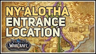 Nyalotha Raid Entrance World of Warcraft Uldum [upl. by Airbas929]