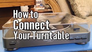 How to Connect a Turntable or Record Player to Speakers [upl. by Nomannic]