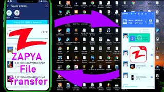 Transfer Files Without Data Cable From Phone To PC amp PC To Phone By Using Zapya [upl. by Saval]