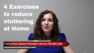 4 exercises to reduce stuttering at home [upl. by Grimaldi]