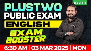 Plus Two Public Exam English  Exam Booster  Xylem Plus Two [upl. by Cooperman545]