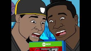 Gridiron Heights Ep 16 LeVeon Bell Antonio Brown Play Video Games on GHBox [upl. by Dorcia]