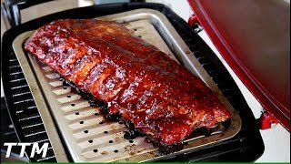 Baby Back Ribs on the Weber Q Gas Grill [upl. by Airrat852]