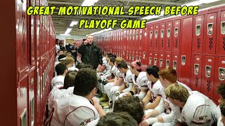 Great Motivational Speech Before Playoff Game [upl. by Abdul862]