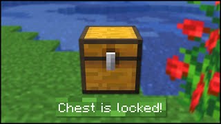 Minecraft  How To Lock Chests [upl. by Ahsiekim521]