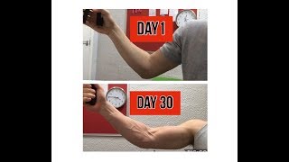 I used an Handgripper everyday for 30 days and this is what happened to my forearms [upl. by Anpas234]