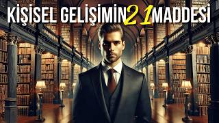 KİŞİSEL GELİŞİM 21 MADDEDE NASIL OLUR  Kişisel Gelişim Videoları [upl. by Dollar]