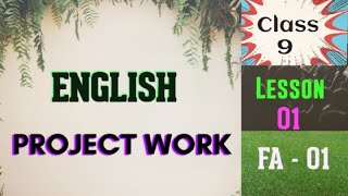 Class 9 English Project from Unit  01 Humour  9th Class English Project 2022English Project [upl. by Jeavons]