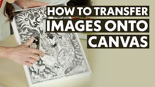 How To Transfer Images onto Canvas  Arts amp Crafts Tutorial [upl. by Neersan]