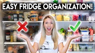 REFRIGERATOR ORGANIZATION IDEAS  FRIDGE TOUR [upl. by Ihpen]