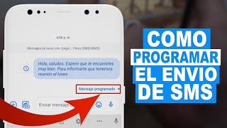 Como PROGRAMAR EL ENVIO de SMS [upl. by Medrek]