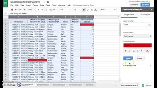 Conditional Formatting in Google Sheets to Find Empty Cells [upl. by Elegna145]