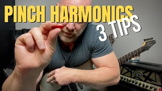 Pinch Harmonics Guitar Tutorial 3 Tips [upl. by Remmer]