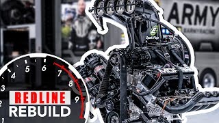 11000hp HEMI V8 engine timelapse DSR’s US Army NHRA Top Fuel dragster  Redline Rebuild S2E3 [upl. by Llevert]