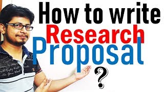 How to write a research Proposal [upl. by Namolos]