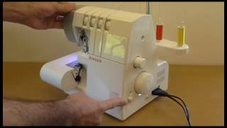 Singer 14SH754 Overlocker Different seams  Setup and Tension settings [upl. by Eltsirc]