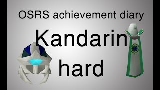 OSRS Kandarin hard diary tasks guide [upl. by Riordan]