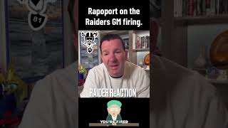 Rapoport on the Raiders GM firing [upl. by Valeta196]