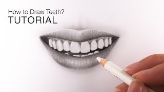 How to Draw Teeth for BEGINNERS  EASY Tutorial [upl. by Pearlman]