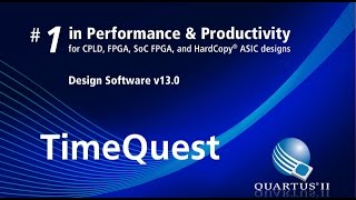 Quartus II Set the clock in TimeQuest [upl. by Sophie]