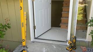 Jeld Wen Front Door Installation  Really crappy products and craftsmanship PART 1 [upl. by Atikihc224]