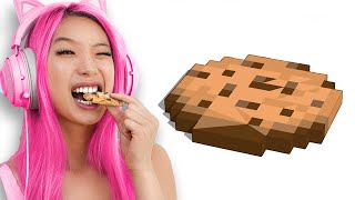 Minecraft But Every Minute I Eat A Cookie ft ZHC [upl. by Yllil365]