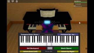 Undertale  Waterfall on Virtual Piano Roblox Version [upl. by Alyosha]