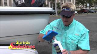 How to Clean Boat Hull Fiberglass Stains [upl. by Aihseuqal16]