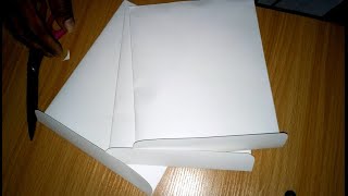 How to make an envelope using A3 paper and glue [upl. by Helaine849]