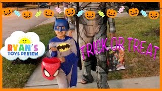 Kid Halloween Trick or Treat Candy Haul [upl. by Netsreik]