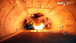 Tunnel fire extinguishing tests with stationary One Seven CAFS system [upl. by Yert]