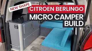 Micro Campervan Conversion Build  5 Days in 5 Mins [upl. by Corenda]