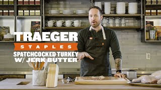 How to Spatchcock a Turkey  Traeger Staples [upl. by Yruj]