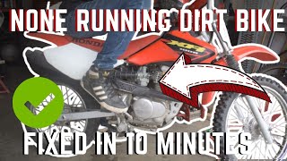 Dirt Bike Wont Start Heres How To Fix It  EXTRA TIPS [upl. by Codee]