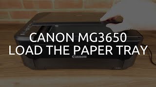 Canon MG3650 Load The Paper Tray [upl. by Tuchman]