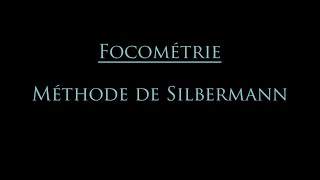 Focométrie  méthode de Silbermann [upl. by Gothard]