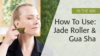 How To Use Jade Roller And Gua Sha Demonstration  Eminence Organics [upl. by Leipzig751]