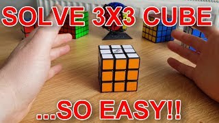 How to solve guide REALLY EASY 3x3 Rubiks Cube basic solve method [upl. by Kendra]