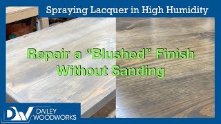 Spraying Lacquer in High Humidity [upl. by Nhar391]