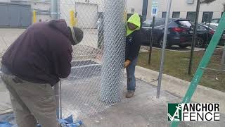 Commercial Chain Link Fence Installation [upl. by Hunter]