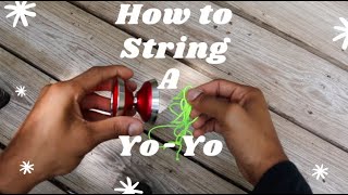 How to setup and use your first yoyo Beginner yoyo tutorial string Lesson [upl. by Assilrac]