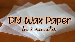 How to make Wax Paper at home in just 2 minutes  Wax paper for craft projects  CREATIONSHOLIC [upl. by Alane303]