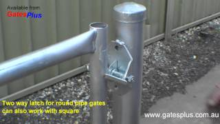 Gate Latch 2 way for round pipe and square [upl. by Schuler]