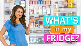 What Is In My Fridge Refrigerator Organization and Tour [upl. by Berns]